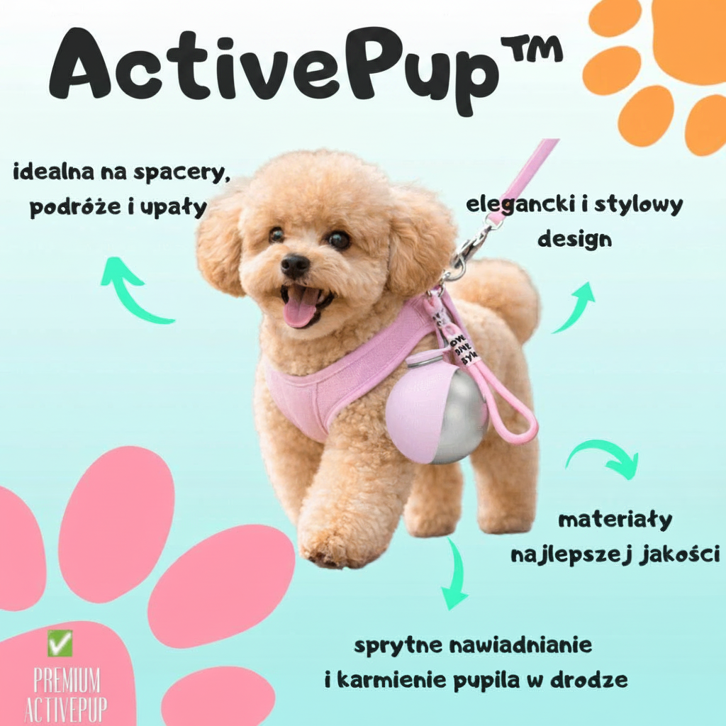 ActivePup™    Przenośna butelka-poidło na wodę dla psa 2w1